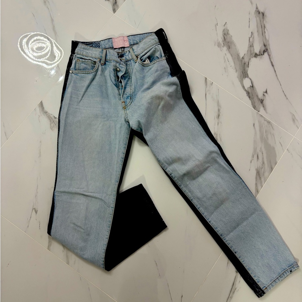 Revice denim 2 tone jeans